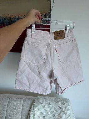 Rare Vintage Levi's High-Rise Pink Denim Shorts